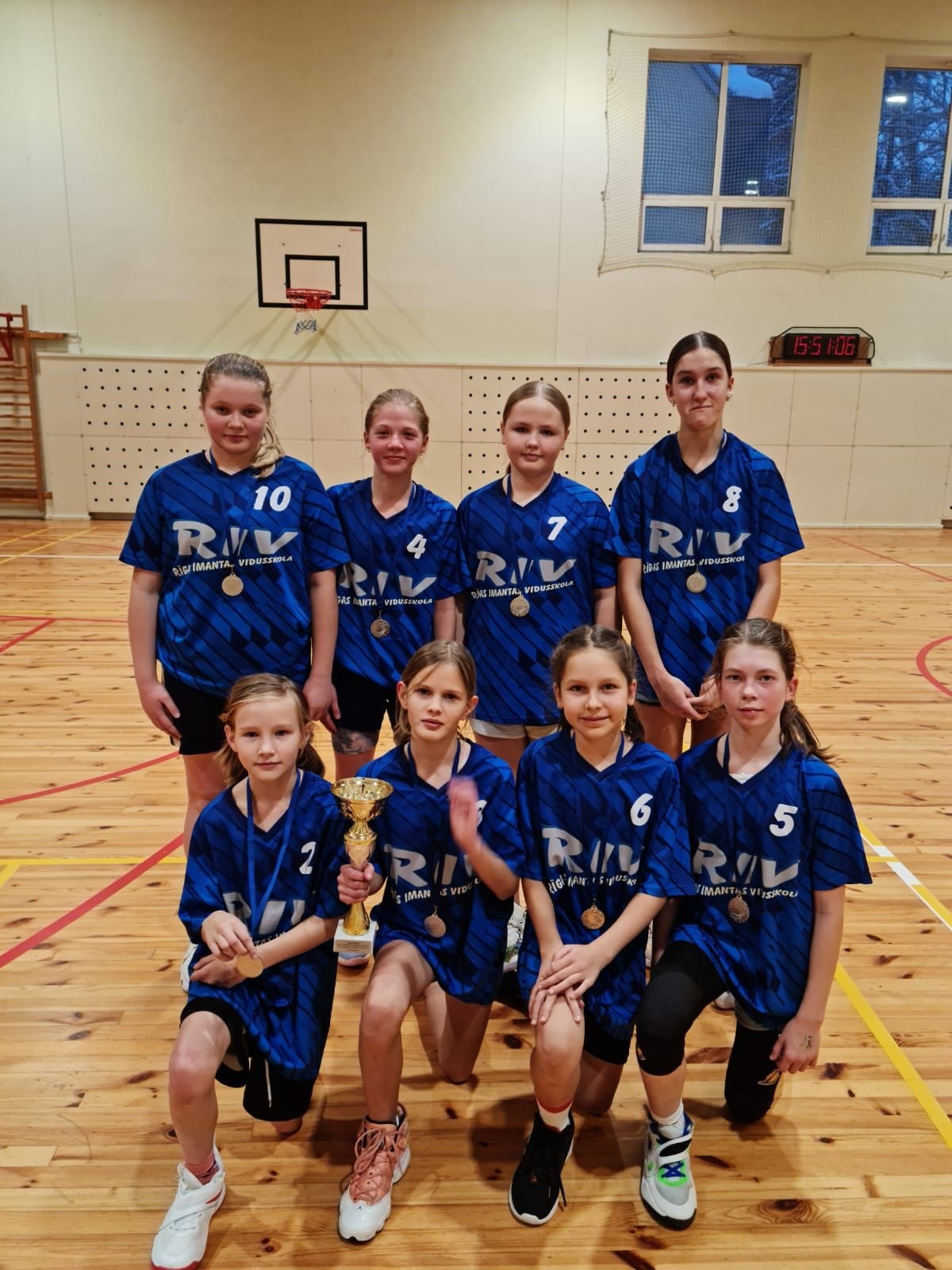2. vieta Rīgas pilsētas Kurzemes priekšpilsētas starpskolu sacensībās basketbolā 4. – 5. klašu meitenēm