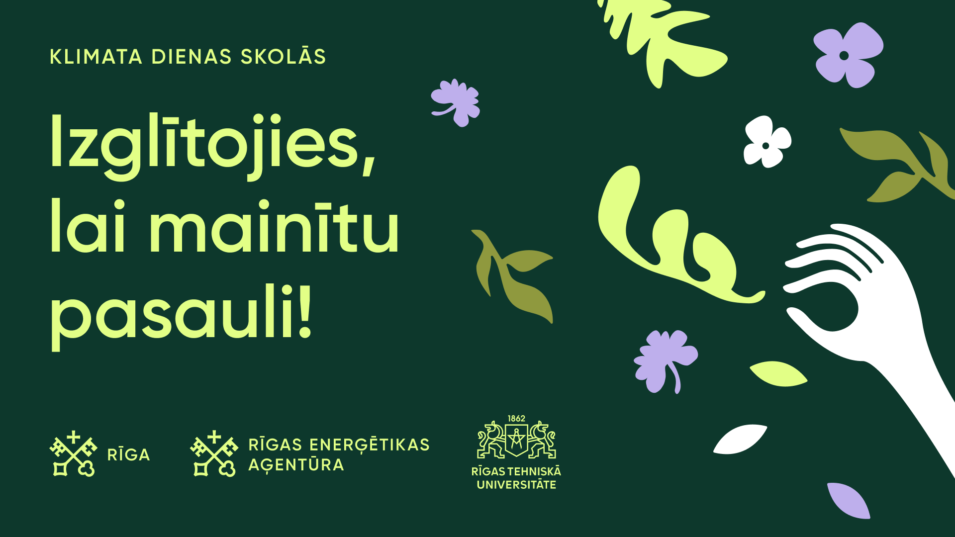 Pašvaldība aicina skolas pieteikties konkursam “Klimata dienas skolās”